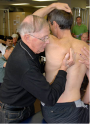 Brian demonstrating thoracic technique